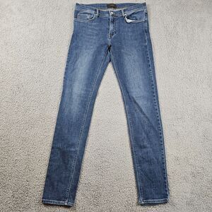 J. Lindberg Jeans Mens 34x33* Blue Denim Damien Skinny Stretch Mid Rise